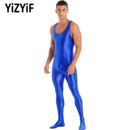 Costume mens Body produit sexy lingerie couleur solide bodys combinaisons de nuit rond couche sans manches complets basses de corps costumes érotiques