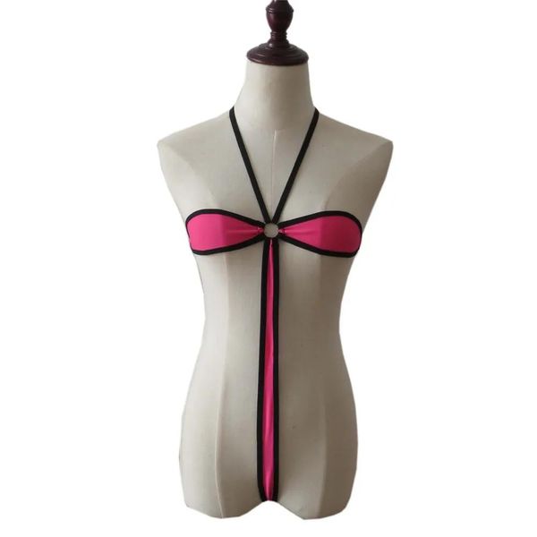 Trajes micro bikini Sexy Sling Y loción en forma de espalda abierta chica playa tomar el sol traje de baño para spa mujeres una pieza traje de baño mujeres monokini