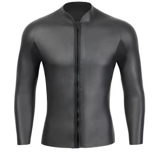 Pakken Nieuwe 3 mm Cr Neopreen Wetsuit Swimwear Men Duikjack lange mouw snorkelenjas mannelijke surf winter thermisch lijmbindingspak