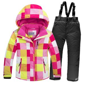 Nieuw product Skipakken Kinderen Winddicht Waterdicht Warm Winter Jongens en meisjes Xuexiang jas + outdoor verdikking skibroek