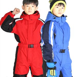 Pakken buitenshuis Ski Suit Kids OnePiece kleding meisjes snowboard jas jongens jumpsuit winter sport skigets kleren snowboarden