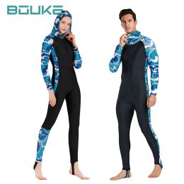 Pakken Sbart vrouwen mannen lycra wetsuit kap duikpak vrouwen surfen duik jellyfish hoge elasticiteit kleurstiksel surfduikpak