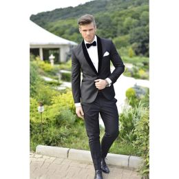 Suits Tailor Mens Suit Groom Wear SlimFit Groom Suit Black Groom Tuxedo Custom Made Suits Wedding Suits For Men Wedding Groom Tuxedo