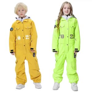 Pakken Winter Kids Ski Jumpsuit Waterdicht Baby Meisje Eendelig Snowsuit Outdoor Sport Kinderen Snowboard Trainingspak Bergkleding