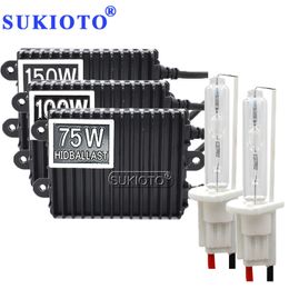 Sukioto 12v 75W 100 W 150W HID H1 H3 H4 H8 H11 D2S D2H High Power Metal H7 Xenon HID Ballast Kit