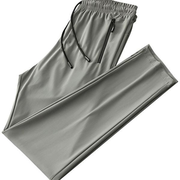 Pantalon de survêtement Summe pour hommes en nylon respirant en nylon spandex poche zip pantalon hétéro pantalon de piste décontractée mâle 8xl 220621