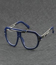 SAMPE WOORD Mode UV Clear Lens Man Rijs blauw frame rijdende bril Wind strandenblazen koel zonnebril 5Colors 3664975