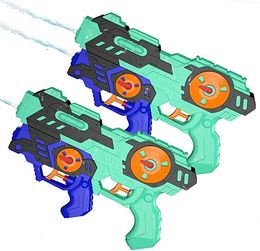 Été 2-en-1 Super Soaker Blaster Squirt Guns Electric Mini Childrens Water Gun Activity Outdoor Pool Toy Fighting Fighting Gift 240403