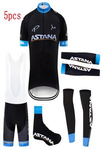Été 2021 Black Team Astana Maillot de cyclisme Maillot de vélo Costume Ropa Ciclismo Séchage rapide Vêtements de vélo Maillot Manches Warmers8548893