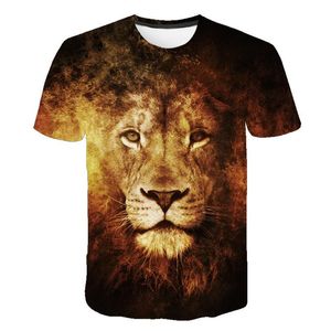 Été 2022 T-shirts masculins 3D Imprimé Animal imprimé Tshirts décontractés pour hommes Op