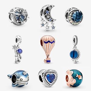 Été 2022 Pendentif en argent sterling Original Mini Animal Crystal Charm Bijoux pour bracelet Pandora DIY Femmes Livraison en gros gratuite