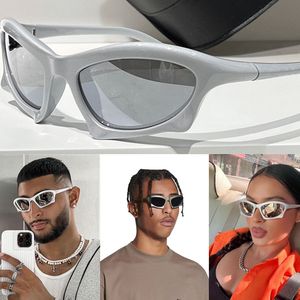 Zomer 22 Rode loper Collectie Bat Rechthoek Zonnebril 100% Nylon Trendy Mens en Dames Personalised Design Sun Glazen BB0229S