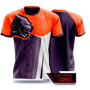 Zomer 3D printen game uniform heren sneldrogend esports wear sport fitness voetbal jongens modieuze grote T-shirts 240318