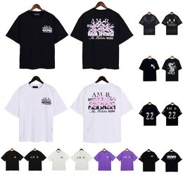 24SS Fashion Amirir Mens T-shirts Summer Womens Designers Tshirts T-T-T-T-Polos Brands Tops Casual Shirts Vêtements Shorts Vêtements à manches