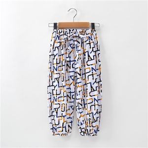 Pantalon de moustique imprimé au hasard pour filles d'été et d'automne Vêtements de bébé pour enfants 210528