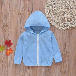 Zomer en Spring Light Blue Truch Coat Kids Boys Girl Jacks Jassen 210528