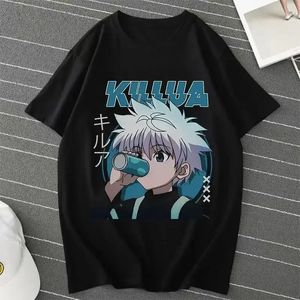 Summer Anime Hunter x Hunter Killua Zoldyck T-shirt HXH ANIME HOMMIR HARAJUKU Vêtements de rue européens et américains 240521