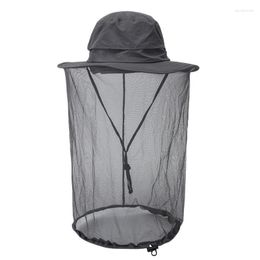 Summer Anti-Mosquito Net Hat Protection Sun Material de nylon Nylon Blim Hats Davi22