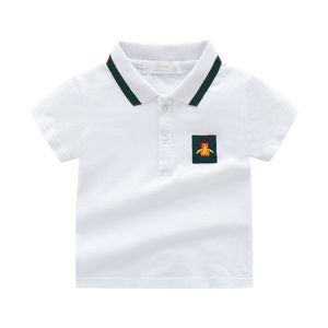 Zomer babyjongens polo shirts mode mode kinderen korte mouw t-shirt boy tops turn collar kinderen kleding 2-6 jaar