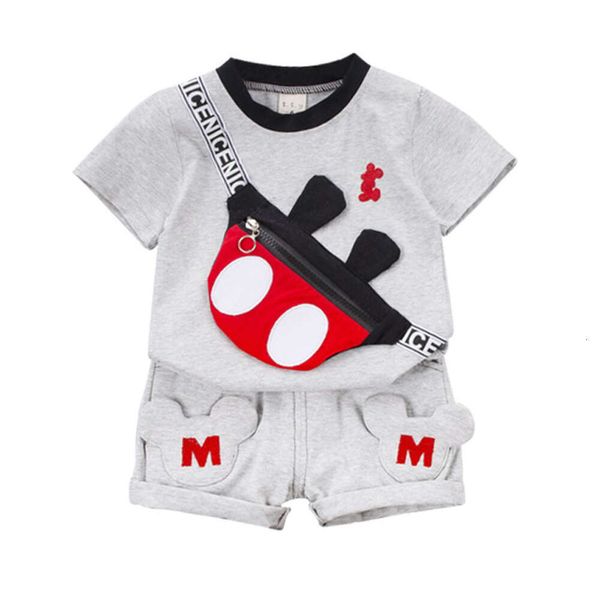 Été bébé vêtements costume enfants mode garçons filles dessin animé t-shirt shorts 2 pièces/ensemble enfant en bas âge vêtements de sport enfants survêtements nouveau style