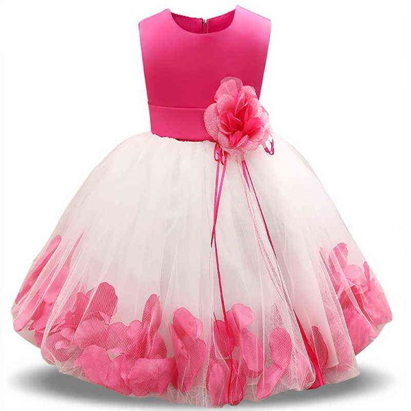 Été bébé fille robe de mariage bal d'anniversaire robe enfants fleur filles vêtements costume enfants robes pour les filles 4 10 ans G220428