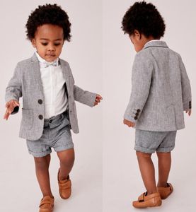 Zomer Baby Baby Boy Designer Kleding Knappe Boy039s Formele Pakken Voor Bruiloft Prom Diner Kinderen WearJacketPants4220629