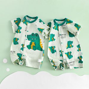 Zomer Baby Romper Pak Zonder been Folio Mooie ademende Ha-kleding Baby klimpakken met korte mouwen