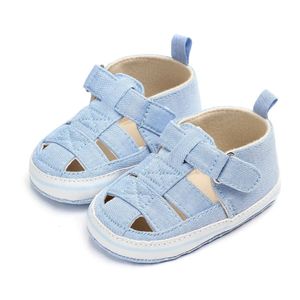 Zomer babyschoenen sandalen babyjongen meisjes geboren First Walkers baby's voor 018m peuter zachte zool ademende 240425