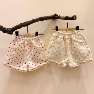 Summer Baby Dot S pour filles Fashion Girl Garçons Enfants Pantalons S Vêtements de fleur 210429