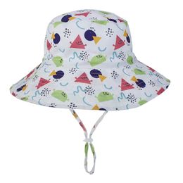 Zomer Baby Sun Hat voor meisjes en jongens Outdoor Neck Oor Cover Anti UV Kids Strand Caps Emmer Cap