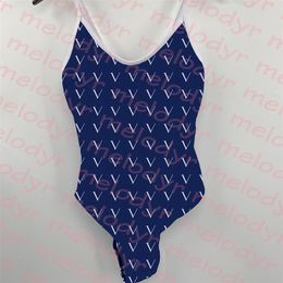 Été une pièce maillots de bain fronde serré maillot de bain femmes body Bikini lettre maillot de bain