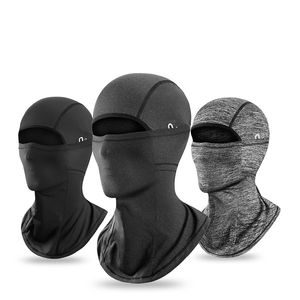 Zomer Bivakmuts Heren Dames Cooling Ice Silk Gezichtsmasker Zon UV-bescherming Bivakmuts Capuchon voor Fietsen Motorrijden Zwart