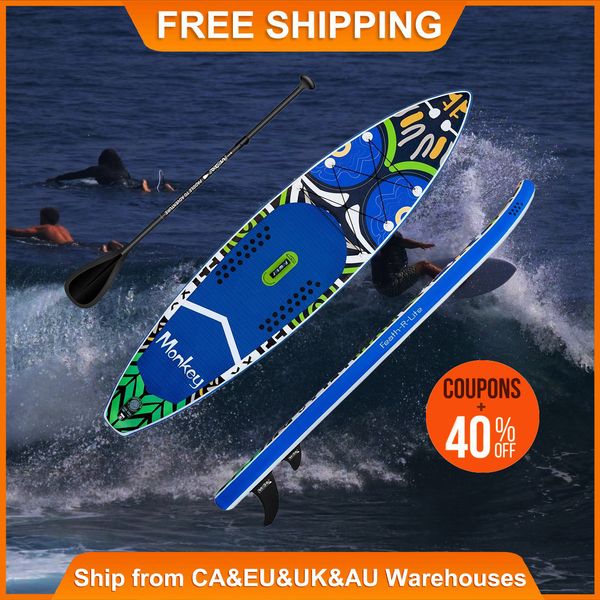 Summer Beach Funwater NO TVA planche de surf Padel stand up paddle gonflable 335 cm SUP paddleboard Tabla Surf paddel Sports nautiques supboard