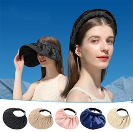 Chapeaux de fête de plage d'été coquille vide Protection solaire femme bande de cheveux pliante chapeaux GWB15440