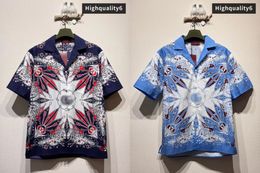 Summer Beach Series informales Camisas de manga corta Camisas de marca de alta calidad Fashion Versátil