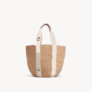 Zomerstrandschoudertas Woody strawtassen Casual rattan vrouwen purse heren sacoche rieten geweven vrouwelijke bakken grote capaciteit dame reistassen ins xb015 e23