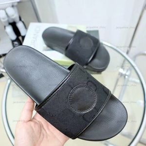 Été plage femmes pantoufles lettre concepteur curseurs sandales en cuir véritable chaussures plates plate-forme sandales pour femme avec boîte