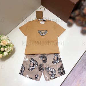 tête d'ours d'été shorts à manches courtes ensembles 2023ss haut de gamme garçons coton T-SHIRTS survêtements marque designer enfants ensembles de sport mode t-shirts taille 110-160cm