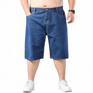 Zomer Big Size Mannen Essentials Oversize Denim Shorts Streetwear Fi Nieuwe Kore Kleding Mannelijke Nieuwe Sport Casual Blauw Jorts 46 S2WL #