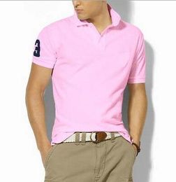 Verão grande cavalo pequeno bordado t-shirt masculina design de marca camisa polo masculina manga curta casual camisas masculinas slim fit polo algodão polo masculino