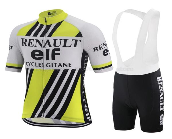 Été noir jaune rétro Jersey Pro Team Road Vêtements de vélo de vélos Brestable PAD BROUPE SET HOMMES CHIRTES CORTES CHIRTES MTB JERS4569766