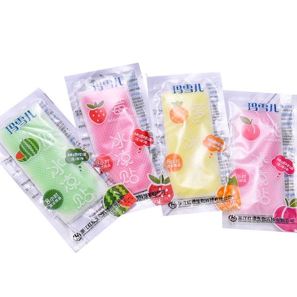 Autocollants glacés physiques pour le corps d'été, tampons de refroidissement, autocollants contre les coups de soleil, pâtes rafraîchissantes à usage direct, 2 pièces = 1 ensemble 12x5cm ottie