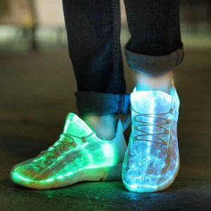 Zomer Jongen Lichtgevende Gloeiende Sneakers Mannen Vrouwen Meisjes Kids LED Licht Schoenen Kinderen Knipperend Met Licht Volwassenen USB Opladen Schoenen 240118