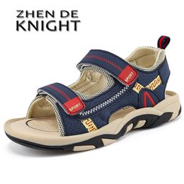 Zomerjongens sandalen Kid Kinderschoenen Cutes Rubber School Ademend Open teen Casual Boy Sandaal 218 220525