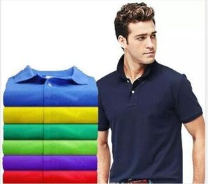 Été Marque Grand Petit Cheval Crocodile Broderie Hommes Polos Mode Polos Chemise Hommes High Street Casual Top Tee Hommes T-Shirts c3