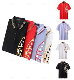 Vêtements d'été des vêtements de luxe Polo Polo Men039s Casual Polo Fashion Snake Abeille imprimer broderie T-shirt High Street Men8741037
