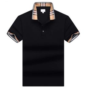 Italiano pequeño velero verano casual solapa polo camisa de manga corta para hombre azul marino camiseta