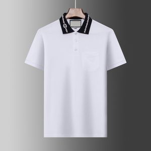 Zomer Merk Kleding Luxe Designer Polo Shirts Mannen Casual Polol Mode Snake Bee Print Borduurwerk T-shirt High Street Heren Polo's M-3XL