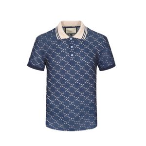 Ropa de marca de verano diseñador de lujo Poloshirts hombres casuales de polo de polo bee estampado bordado bordado camiseta High street Mens M-3xl 789