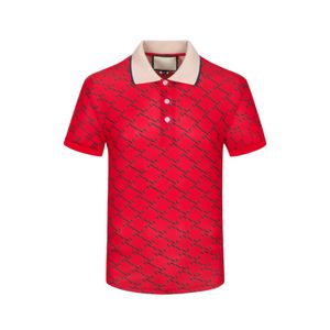 Zomerkleding Luxe ontwerper Poloshirts Men Casual Polo Fashion Snake Bee Print Borduurwerk T-shirt High Street Mens Polos M-3XL